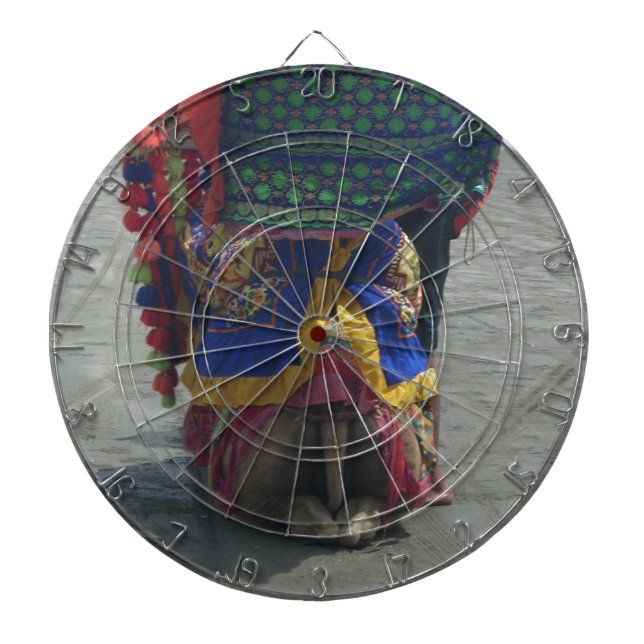 Whimsical Camel Art Print/Graphic Dartboard (Front)