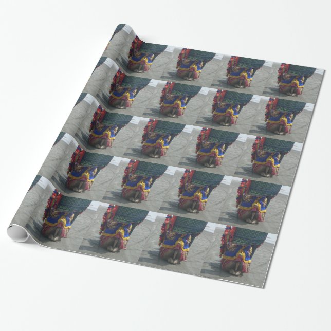 Whimsical Camel Art Print/Graphic Wrapping Paper (Unrolled)
