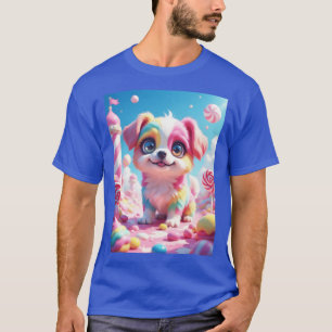 Whimsical Candy Dog funny friends T-Shirt