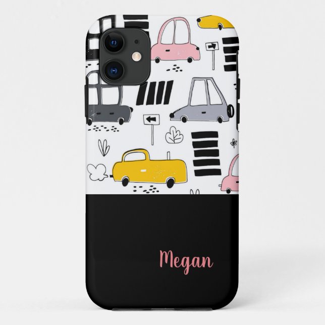 Whimsical Cars Case-Mate iPhone Case (Back)