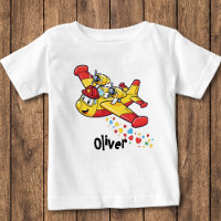 Whimsical Cartoon Firefighter Plane