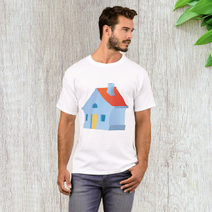 Whimsical Cartoon House Colourful Playful Home T-Shirt