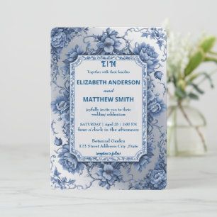 whimsical casual fresh romantic wedding invitation