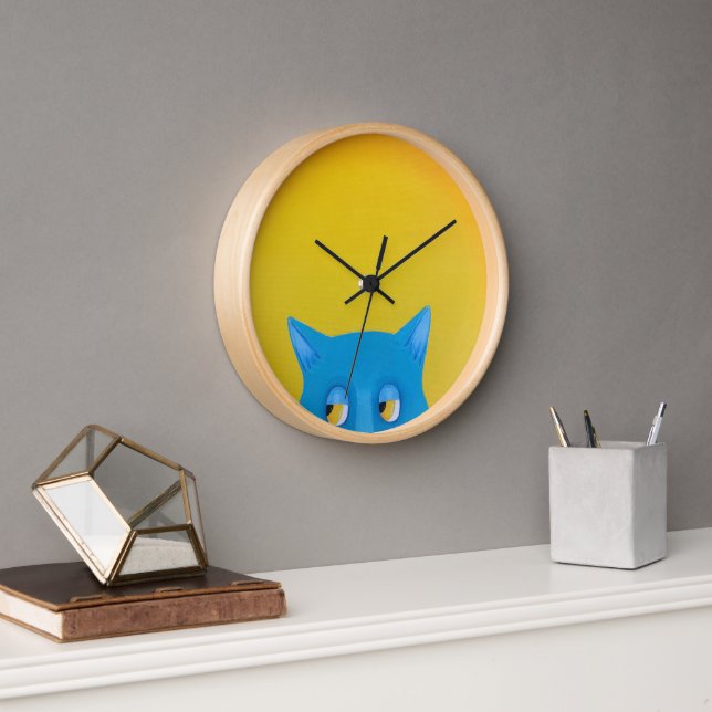 Whimsical Cat Clock  (Office)