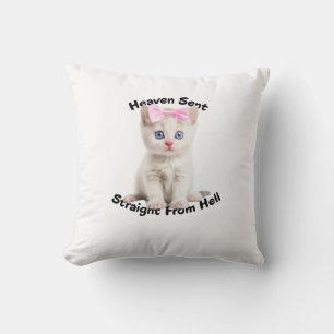 Whimsical Cat Cushion
