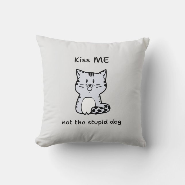 Whimsical Cat Cushion (Front)