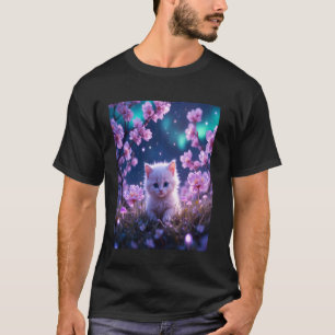 Whimsical Cat Kitten Cute for Nature Lovers Men Wo T-Shirt
