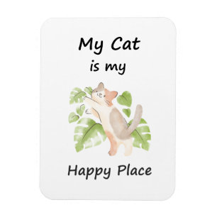 Whimsical Cat Magnet