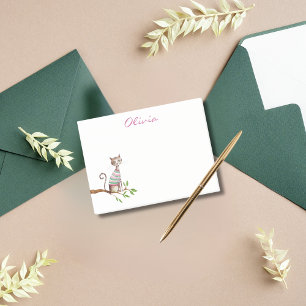 Whimsical Cat Mum Cat Lover Cute Watercolor Custom Post-it Notes