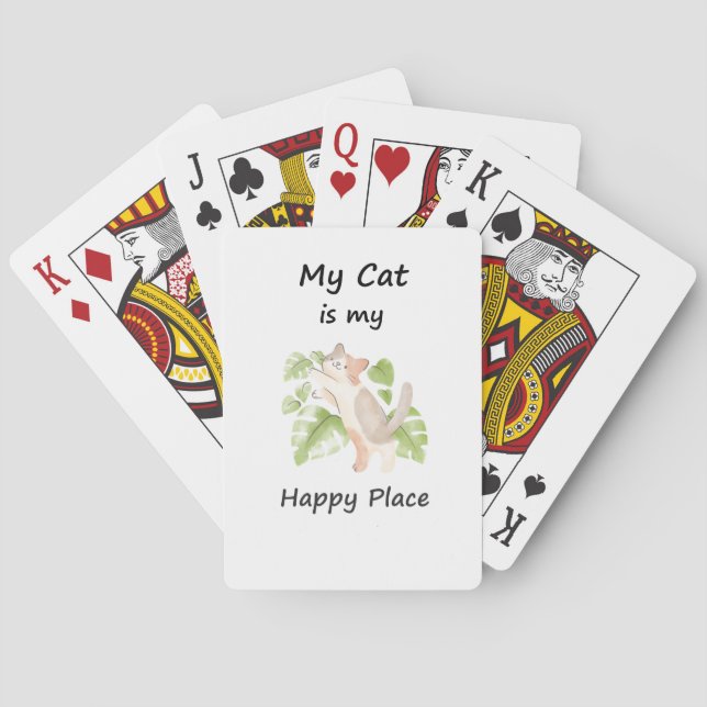 Whimsical Cat Playing Cards (Back)