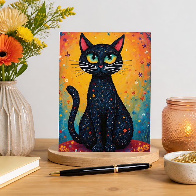 Whimsical Cat  Postcard (Creator Uploaded)