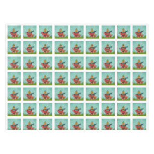 Whimsical Cat Sitting in a Teacup Christmas Tablecloth