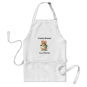 Whimsical Cat Standard Apron