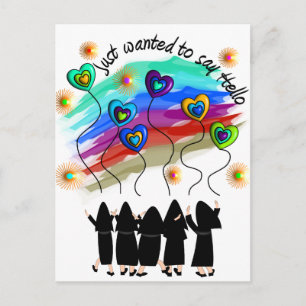 Whimsical Catholic Nun Greeting Cards