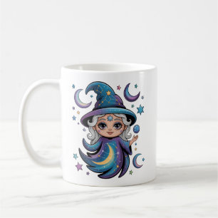 Whimsical Celestial Witch Magical Mug