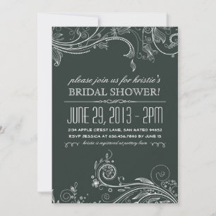 Whimsical Chalkboard Invitation
