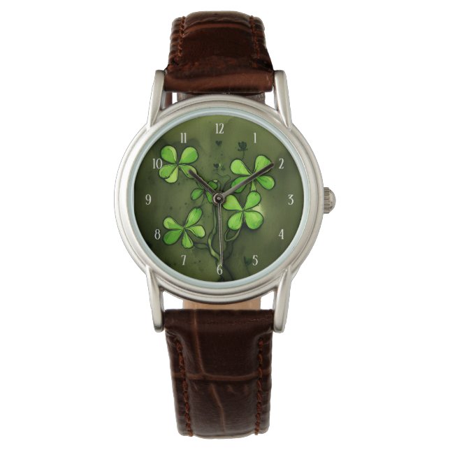 Whimsical Charming Clovers Watch (Front)