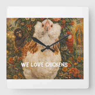Whimsical Chicken Clock