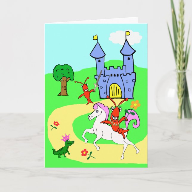 Whimsical Child's Birthday Card (Front)