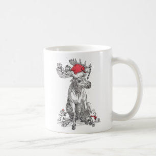Whimsical Christmas Alaska Wildlife Coffee Mug
