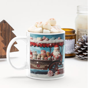 Whimsical Christmas Candy Cart 3 Mug