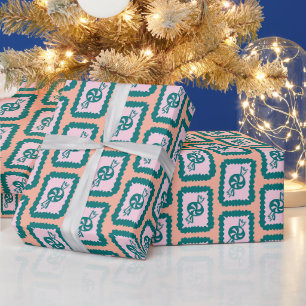 Whimsical Christmas Candy Cute Bright Holiday Wrapping Paper