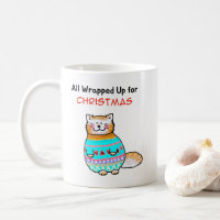 Whimsical Christmas Cat Holiday Cheer
