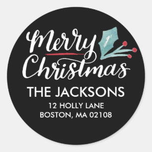 Whimsical Christmas Collection Classic Round Sticker