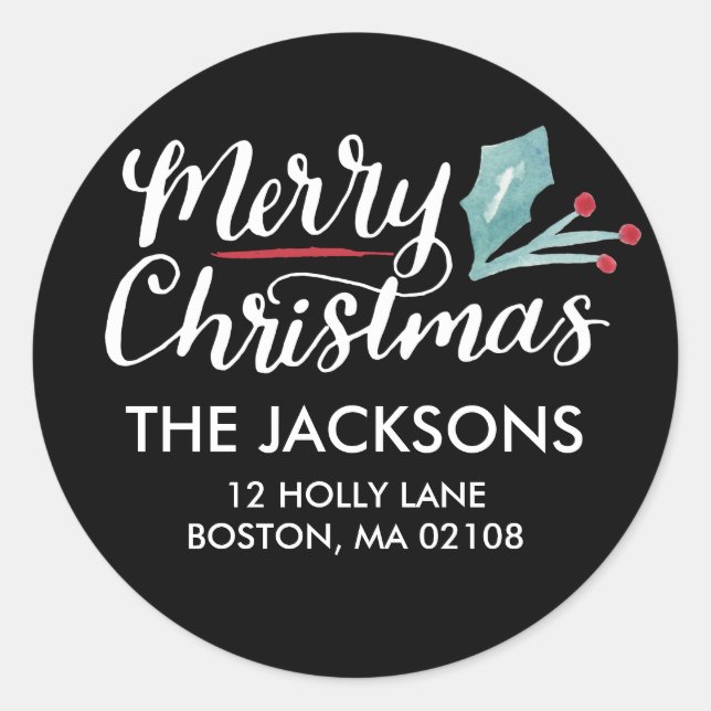 Whimsical Christmas Collection Classic Round Sticker (Front)