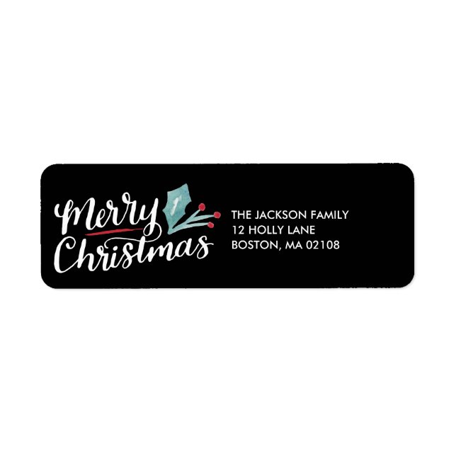 Whimsical Christmas Collection Return Address Label (Front)