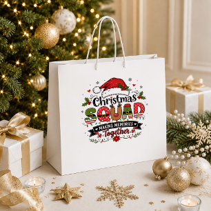 Whimsical Christmas Cute Holiday Gift Bag Design