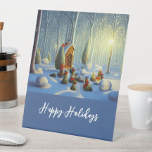 Whimsical Christmas Forest Scene Customisable