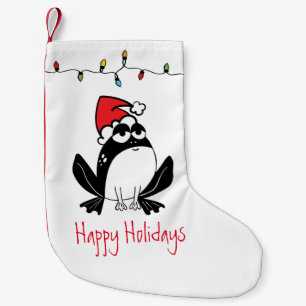 Whimsical Christmas Frog Small Christmas Stocking