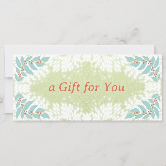 Whimsical Christmas Gift Certificate (Front)