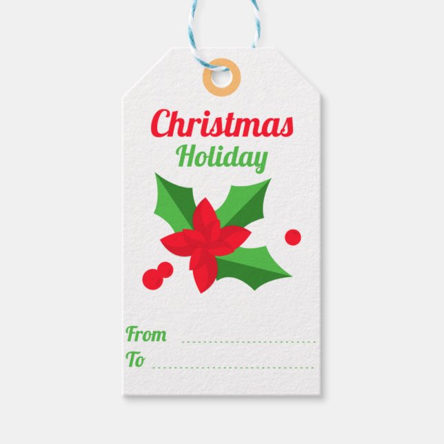 Whimsical Christmas Gift Tags  (Front)