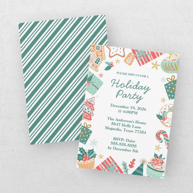 Whimsical Christmas Holiday Party Invitation (Creator Uploaded)