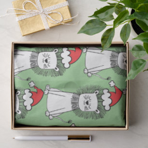 Whimsical Christmas Lions   Tissue Paper