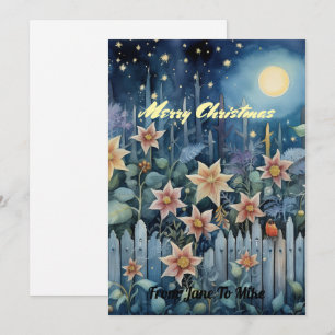 Whimsical Christmas Night Holiday Card
