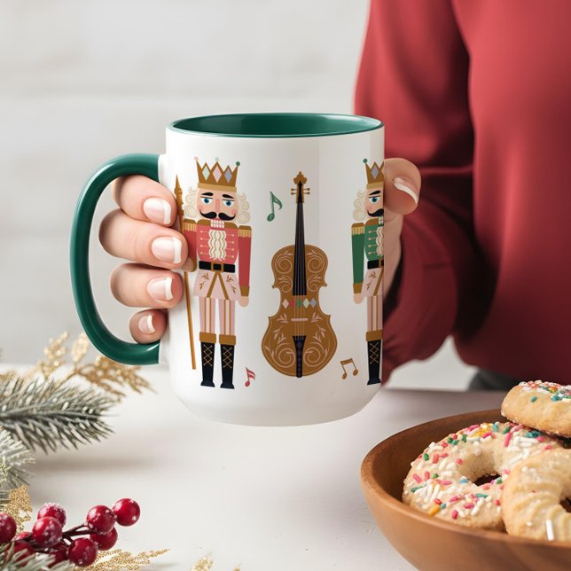 Whimsical Christmas Nutcracker Ballet Violin Music Mug (Whimsical Christmas Nutcracker Ballet Violin Music Mug)