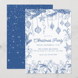Whimsical Christmas  Party Invitation