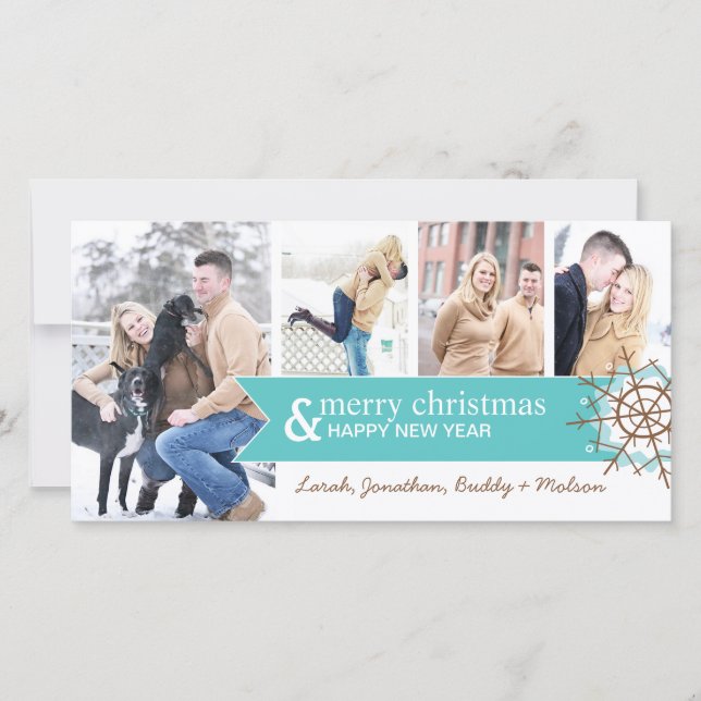 Whimsical Christmas Photo Card (Front)