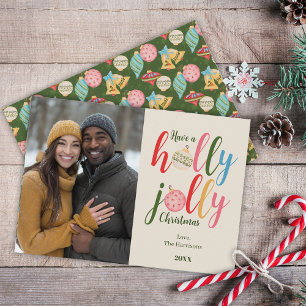 Whimsical Christmas Photo Cute Holiday Typography