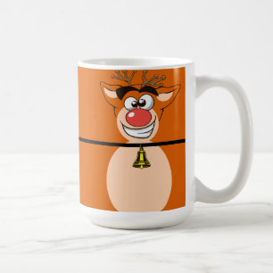 Whimsical Christmas Reindeer Coffee Mug