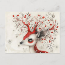 Whimsical Christmas Reindeer 