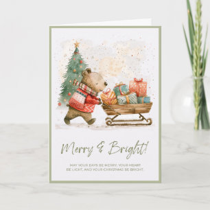 Whimsical Christmas Scene Card