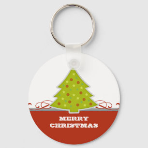 Whimsical Christmas Tree Keychain