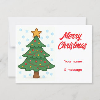 Whimsical Christmas Tree  Postcard