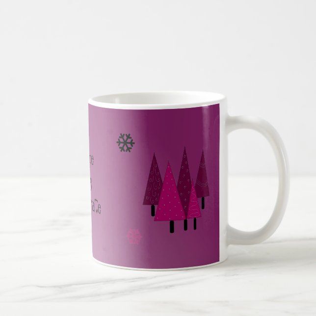 Whimsical Christmas Trees Coffee Mug (Right)
