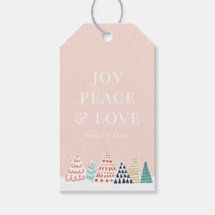 Whimsical Christmas Trees  Gift Tags