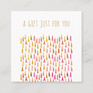 Whimsical Christmas Trees Holiday Gift Certificate